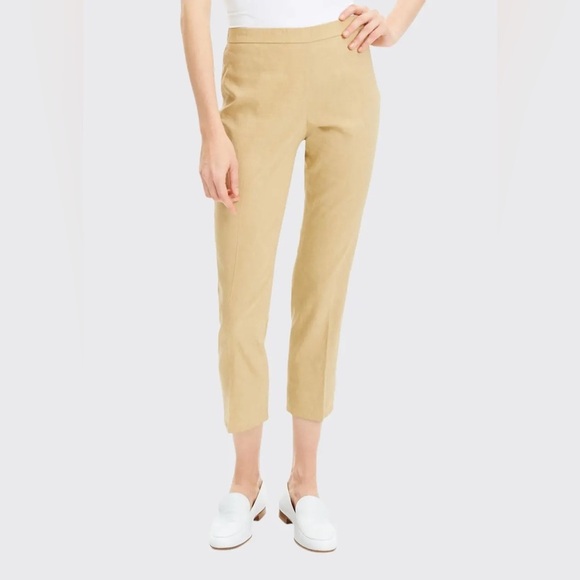Theory Women’s Basic Pull-On Pants Linen Eco Crunch Wash Size 0 - Picture 2 of 8